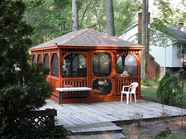 Wood Rectangle Gazebo 4
