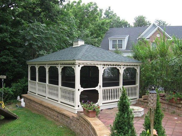 Wood Rectangle Gazebo 5