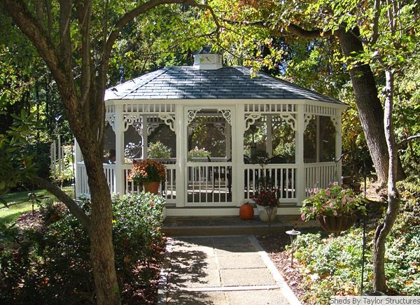 Vinyl Oval Gazebo 7