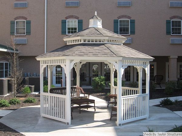 Octagon Wood Gazebo 6