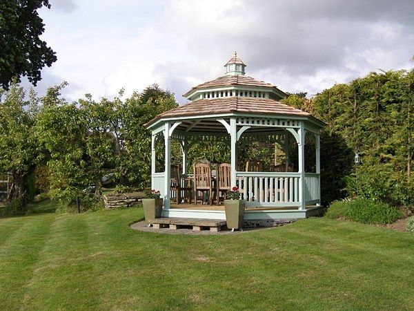 Octagon Wood Gazebo 7